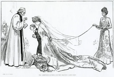 野心的な母親と義務の聖職者、1902